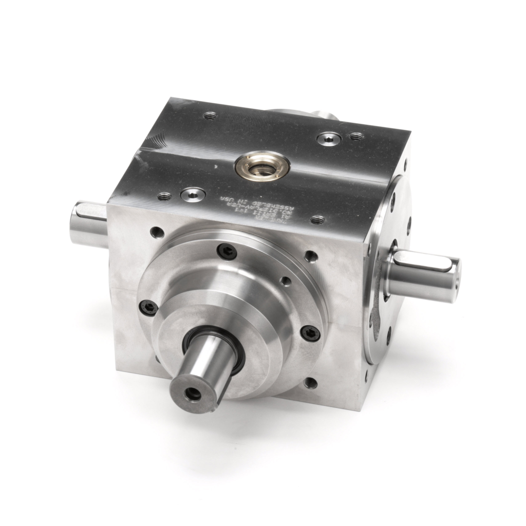 Right angle bevel gearboxes