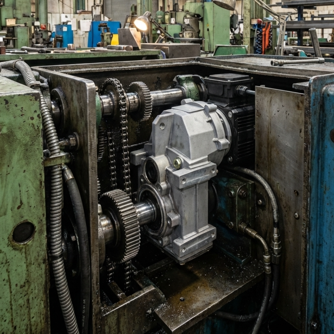 Parallel Series in Use GearSync modular gearbox series showing helical and parallel shaft models.