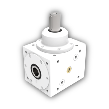 White Epoxy Gearbox for industrial mixers in food and beverage