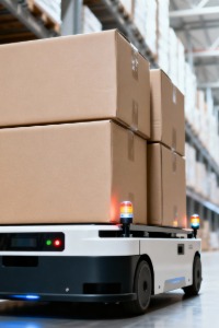 Blog Image – Products for Automated Warehouse-6 AGV with PGV for automated warehousing